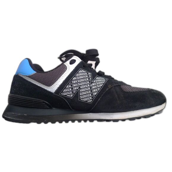 New Balance 574 Legacy Sneaker - Black/Blue/Orange 10.5 - Picture 5 of 9